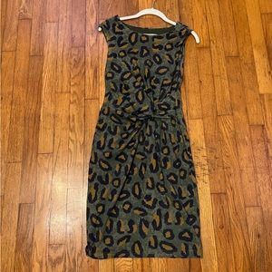 Philosophy Green Cheetah Dress